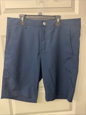 Bonobos Navy Flat-Front Performance Shorts